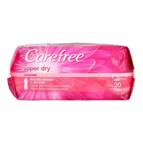 CAREFREE SUPER DRY UNSCENT 3X20S